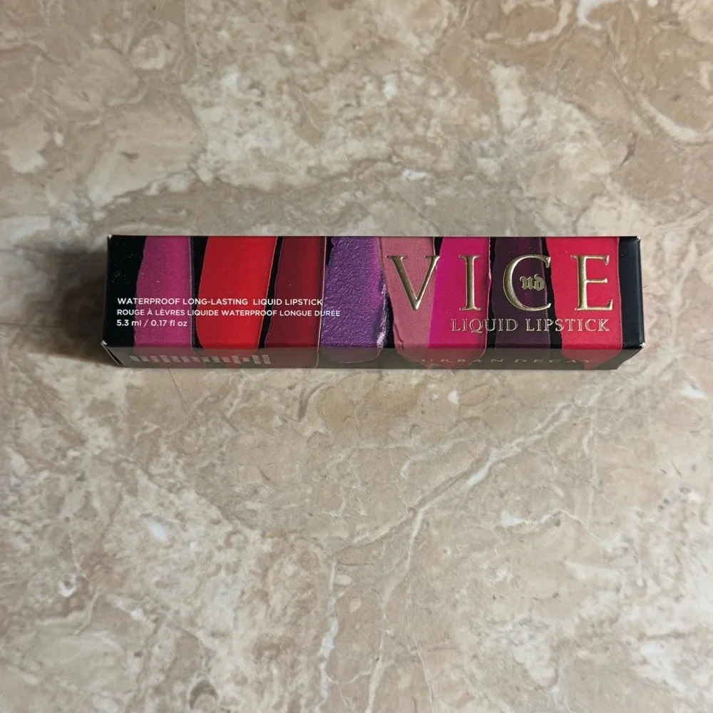Urban Decay Flashback Vice Liquid Lipstick Discontinued Metallic Purple NIB